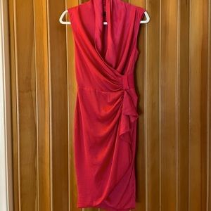 All Saints Pink Cinched Waist Dress